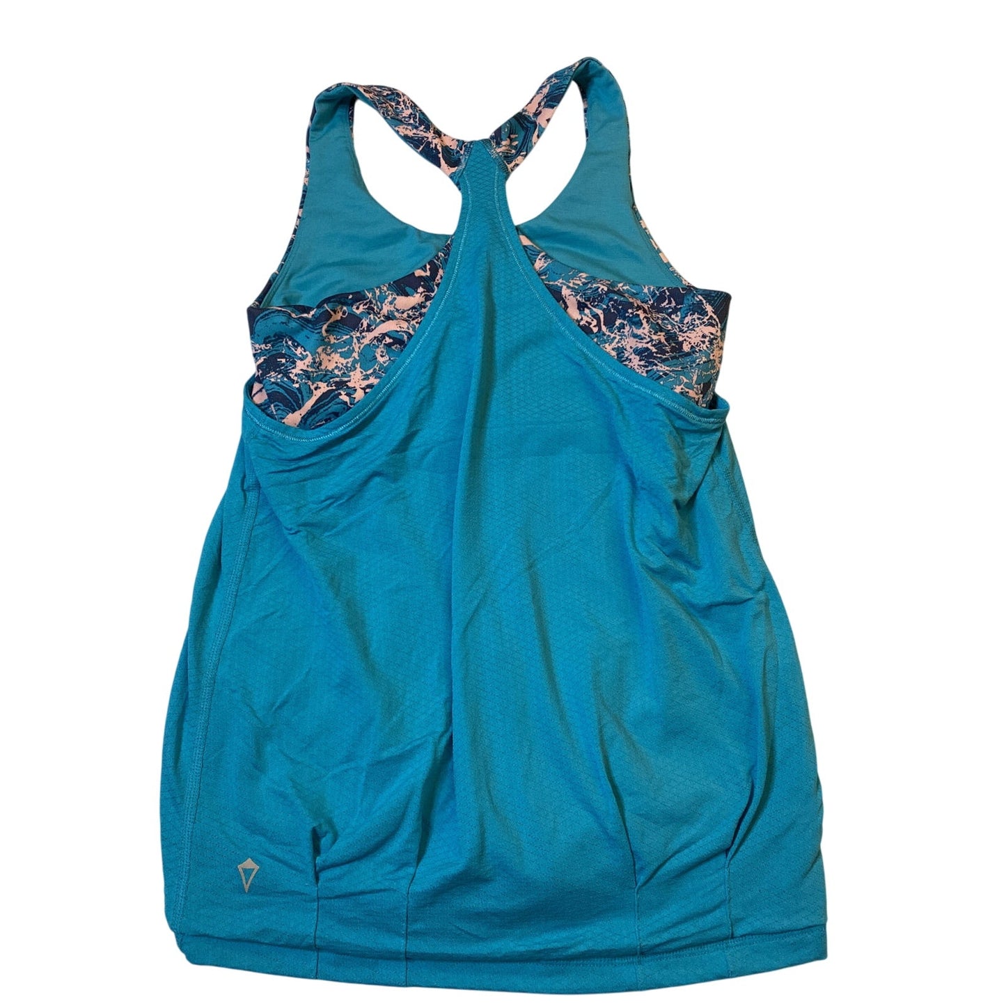 Ivivva by Lululemon Sz 12 Blue Tank Top with built in sports bra Girl's - EUC