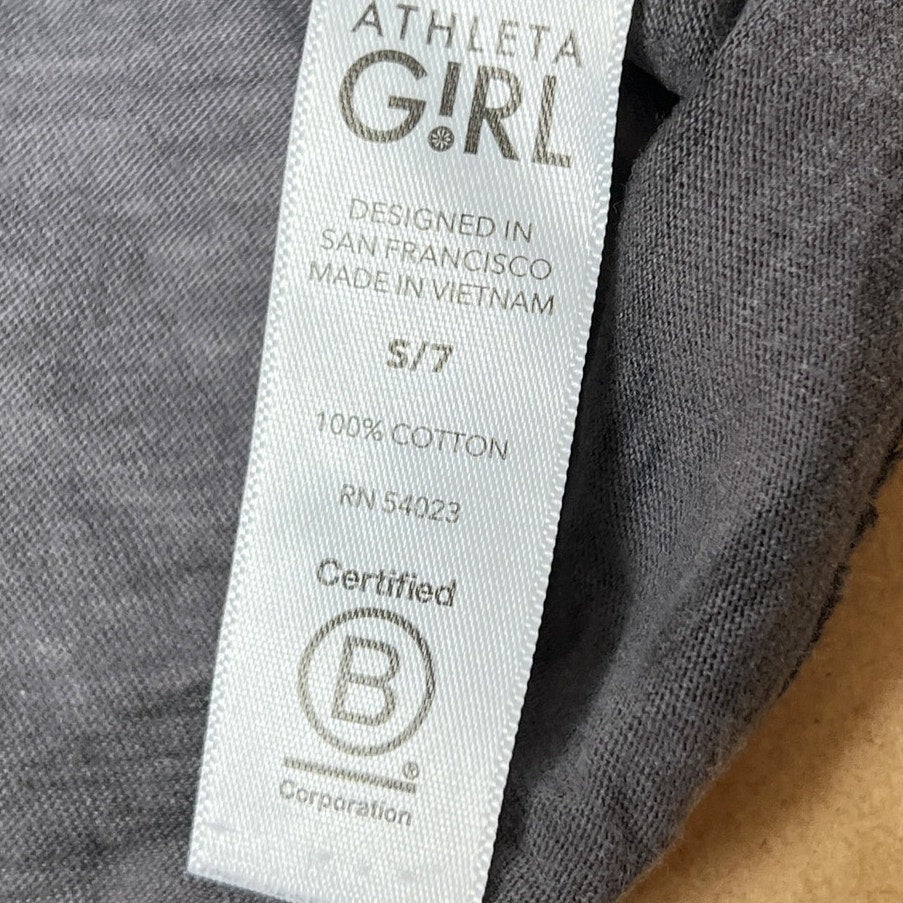 Athleta Girls Black Camo Top Size S (7)