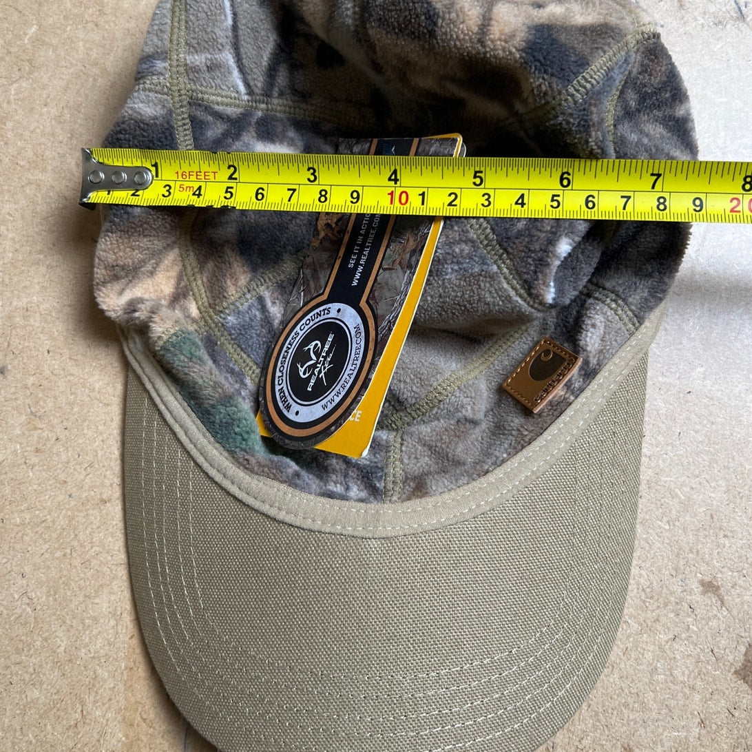 NWT Carhartt Men's Force Griggs Fleece Real tree Visor Baseball Cap One Size