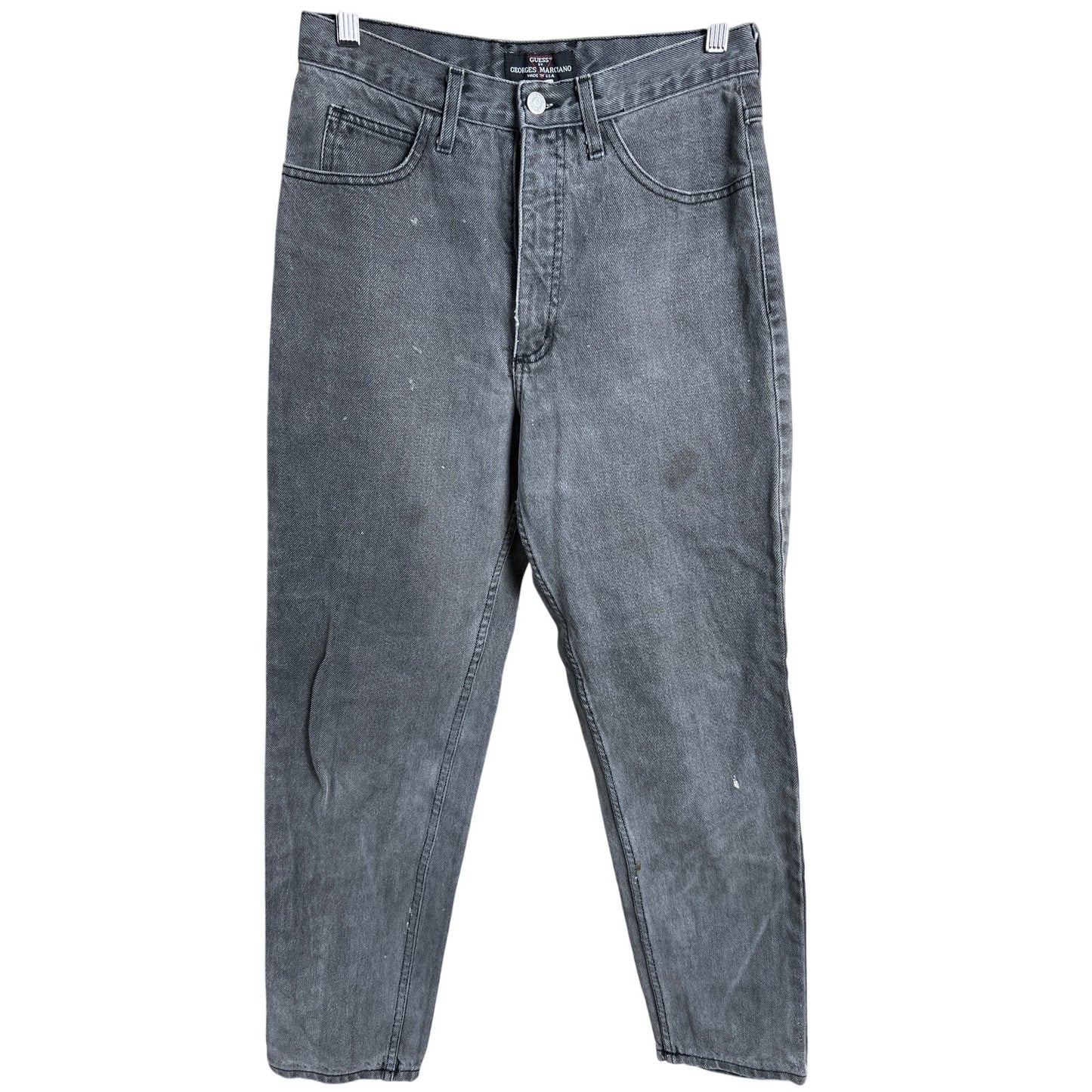 Vintage Guess Gray/Black Faded Jeans Size 30 Made In USA