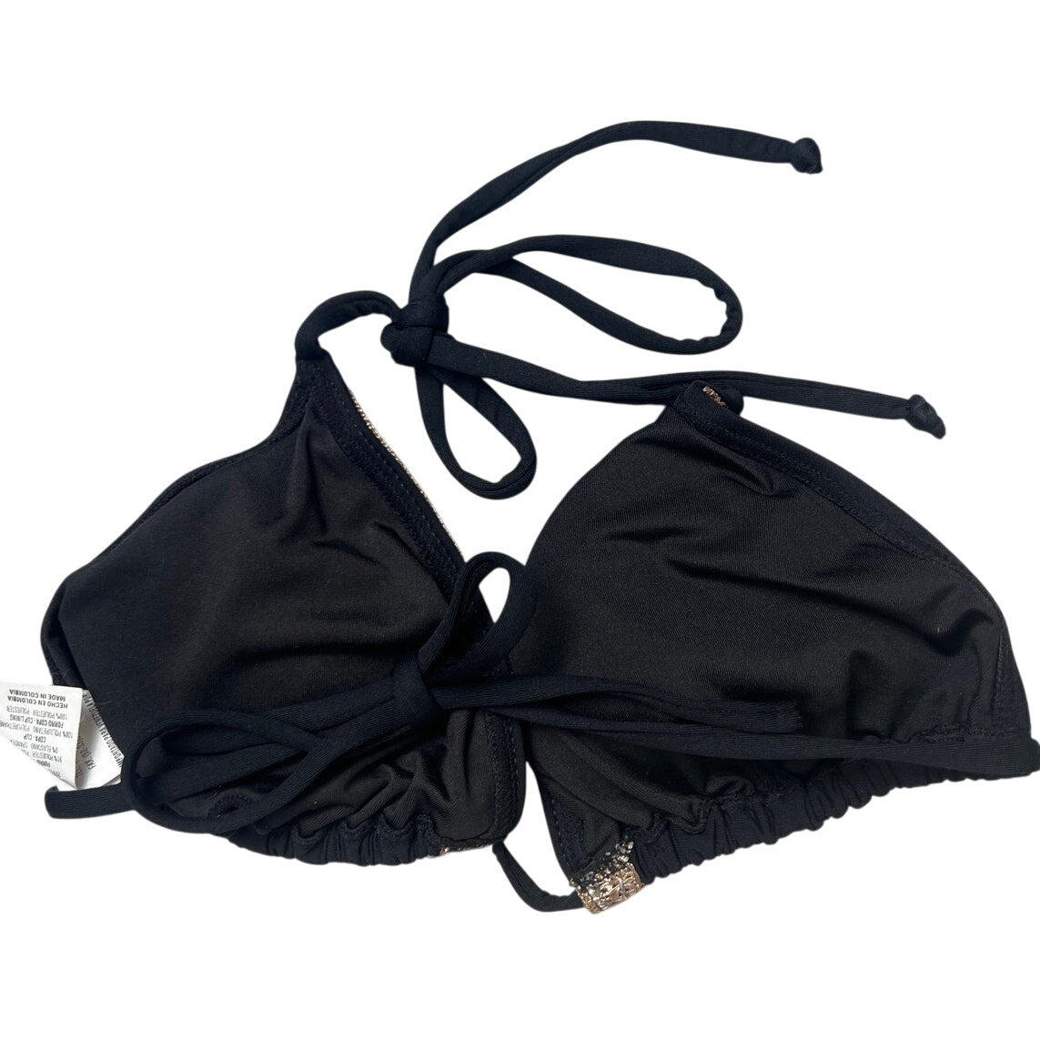 Mali Swimwear BikingTop  Black Strap Small