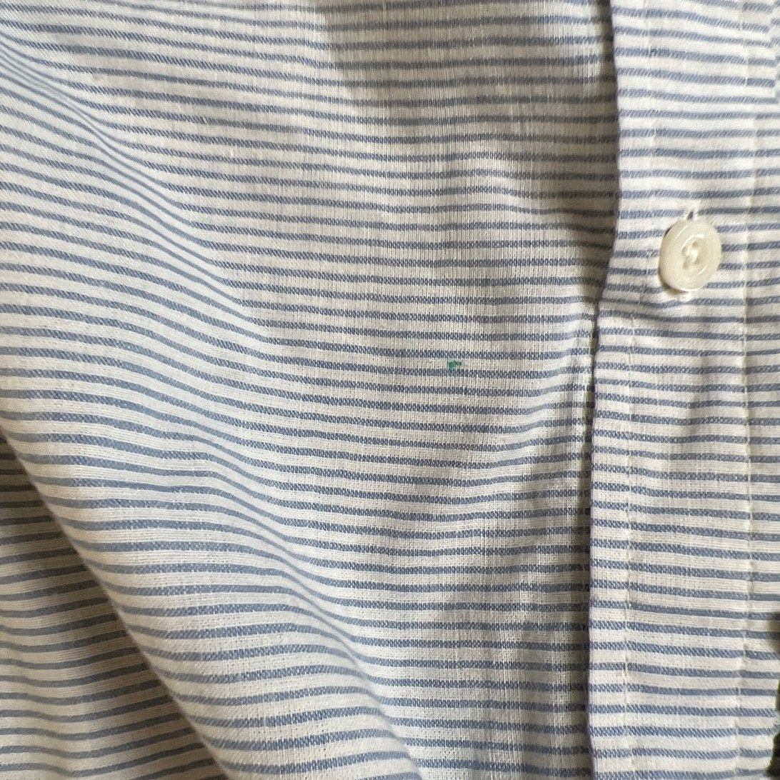 Patagonia Striped Button-Down Shirt Men's L Organic Cotton