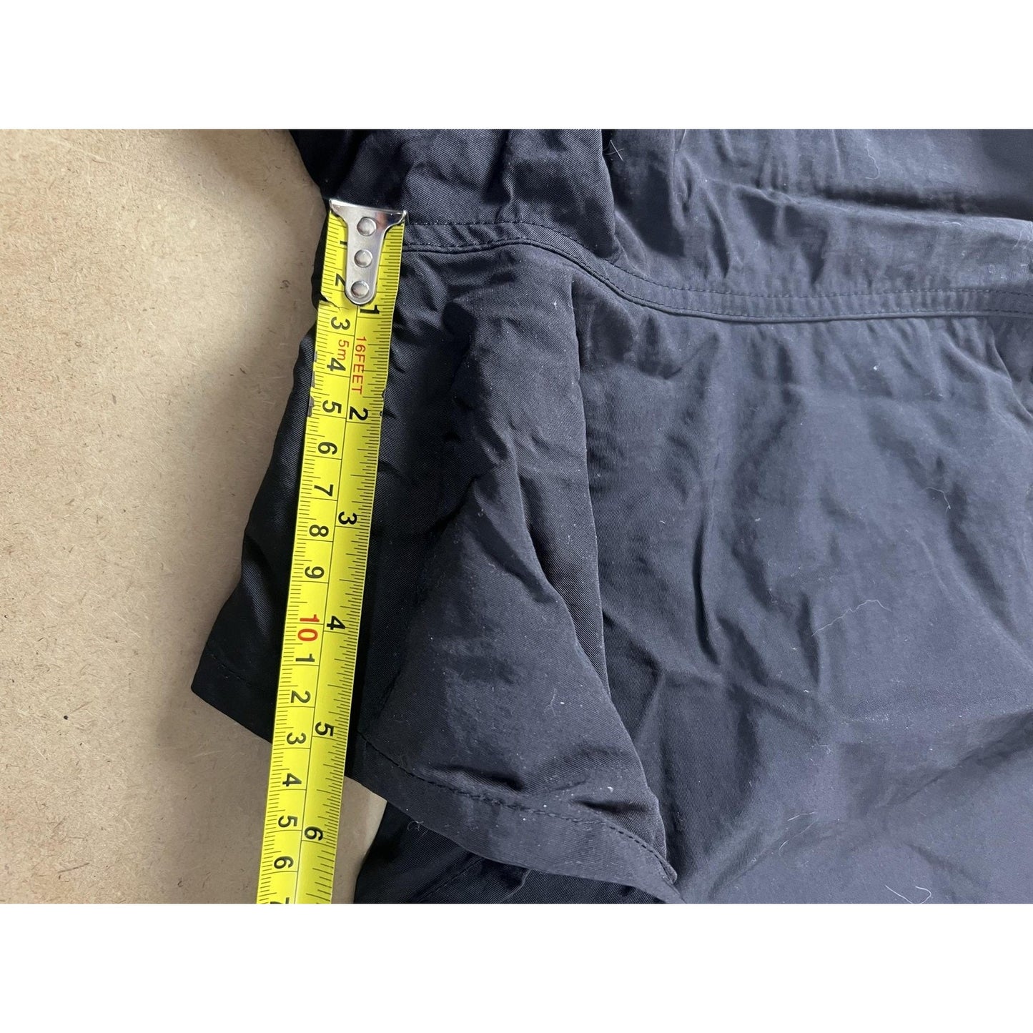 Patagonia Shorts Mens 36 Black Bermuda Nylon Quick Dry Elastic Waist Pockets