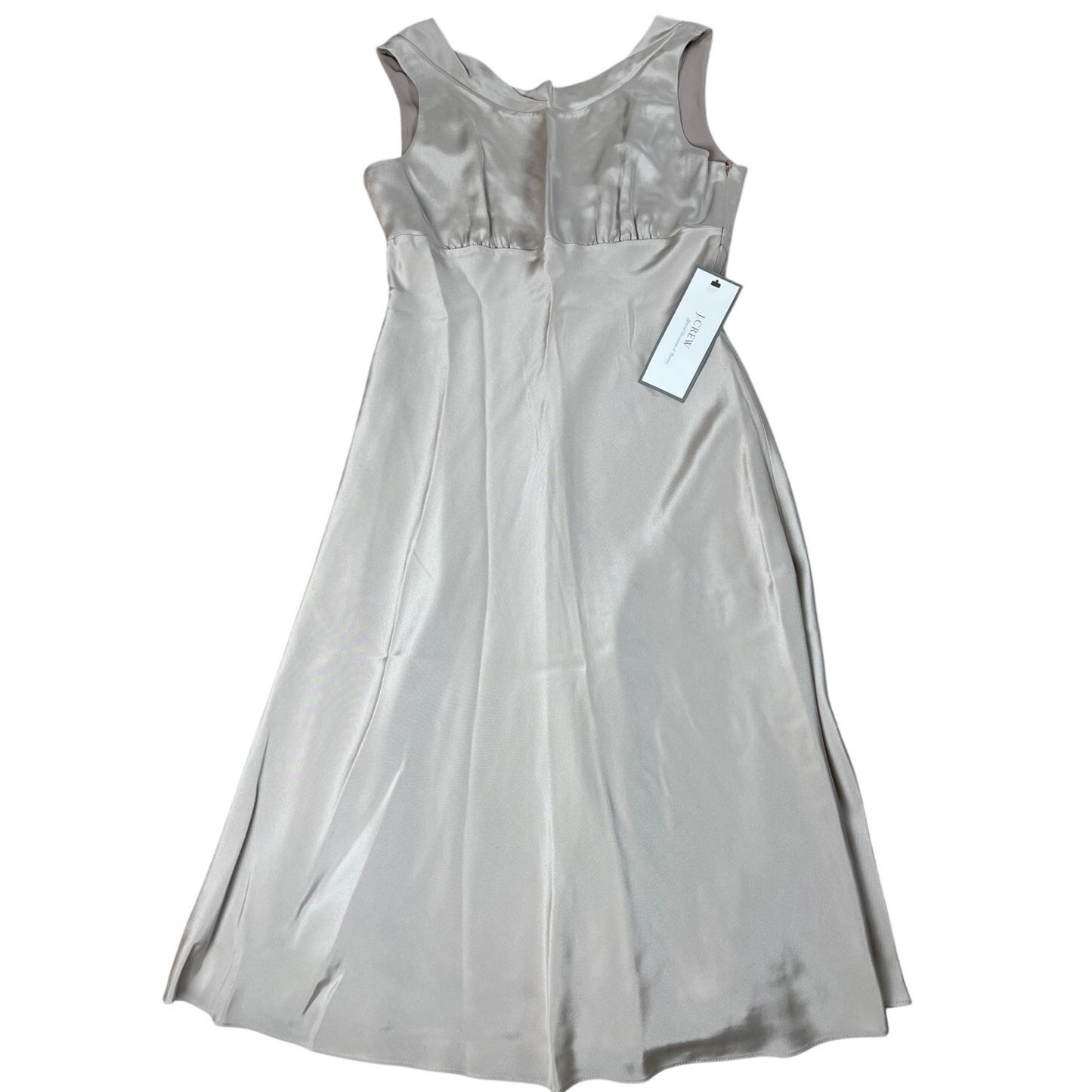 NWT J.Crew 100% Silk Cream Dress Women Size 6