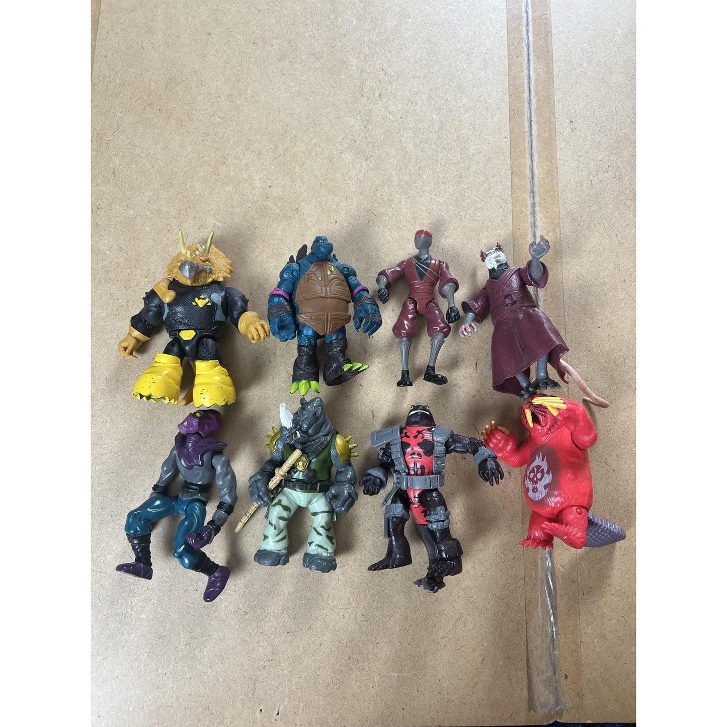 Teenage Mutant Ninja Turtles Action Figure Lot Of 9 Mixed Villains Loose