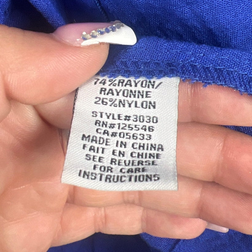 Habitat Women’s Jacket Size M Blue Pockets Button Boho Coastal Grandma