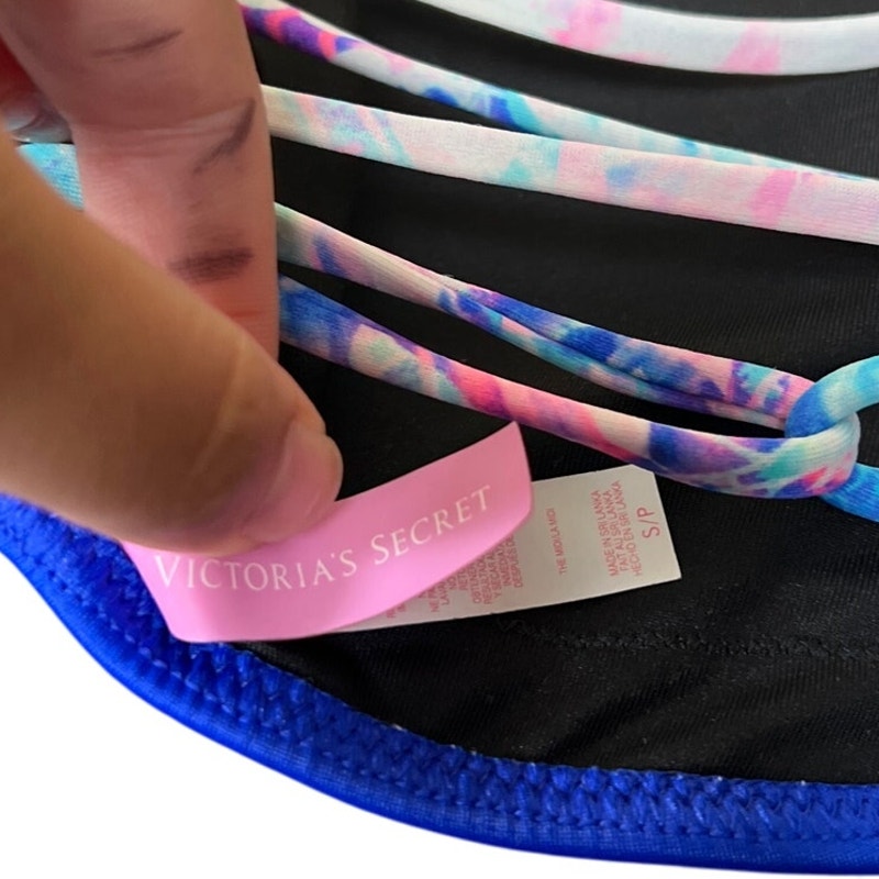 Victoria Secret Size Small Blue SwimTop Stretch