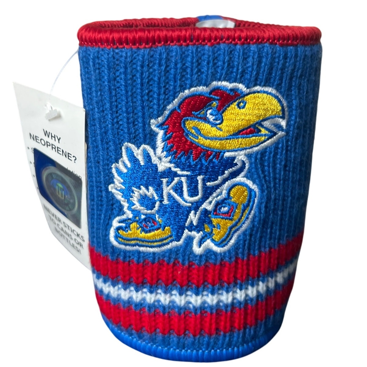 Kolder NWT KU Jayhawk Head Kansas Can Cooler