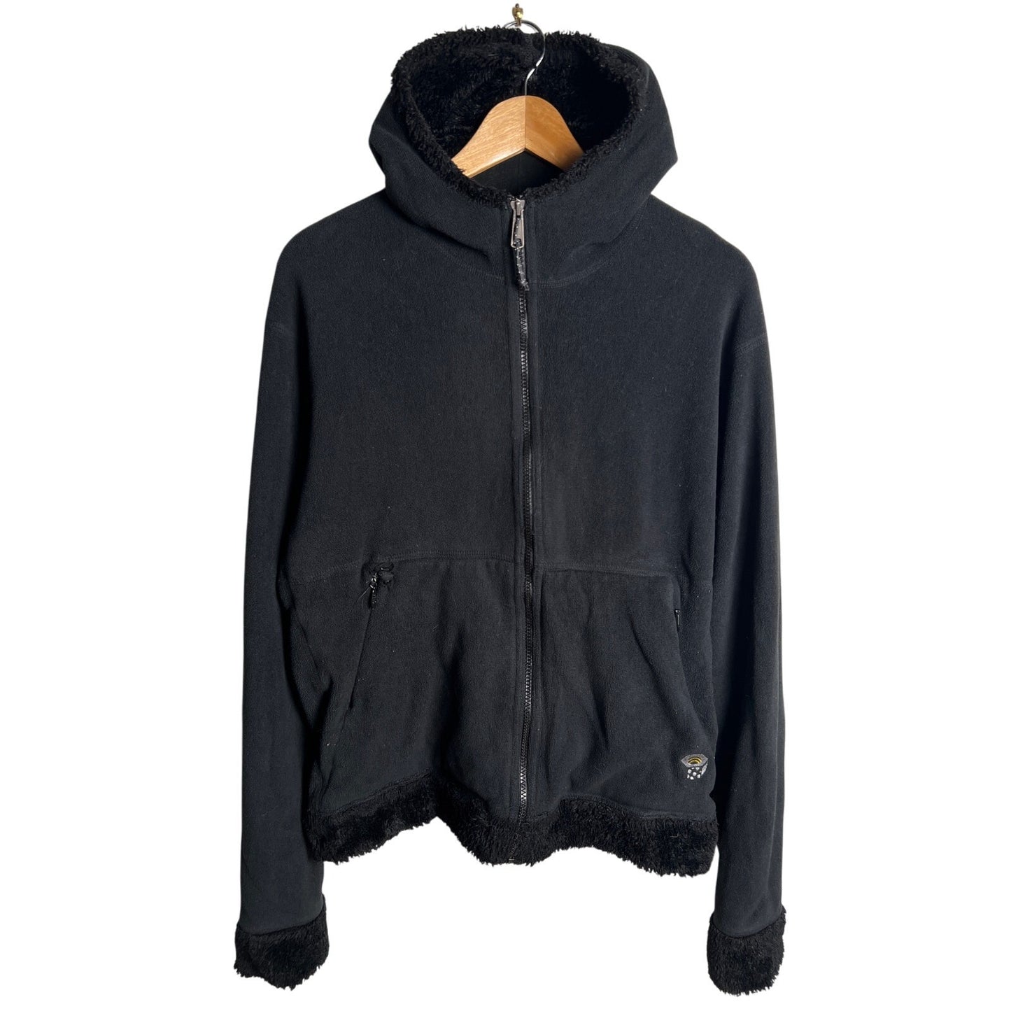 Mountain Hardwear Jacket Womens L Black Fleece Outdoors Casual Camping Hike