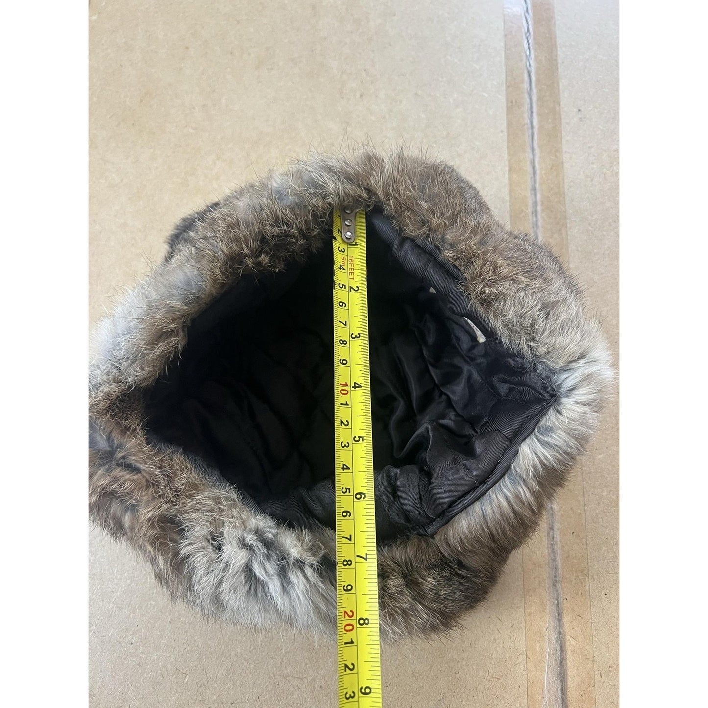 Trapper Hat Mens XL Brown Faux Fur Ear Flap Lined Insulated Adjustable Winter