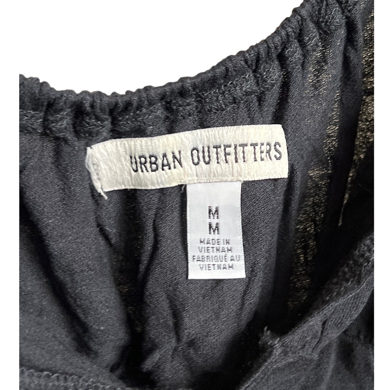 Urban Outfitters Off Shoulder Long Sleeve Black Top Size Medium