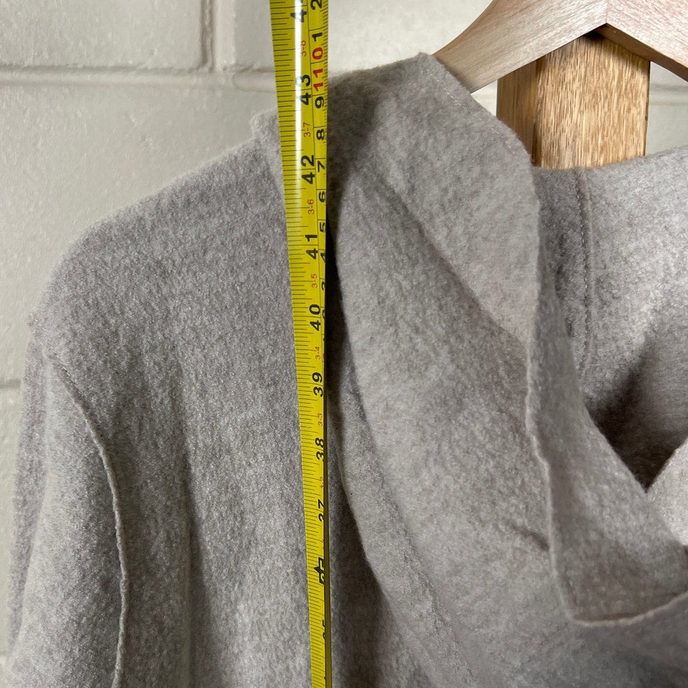 Eileen Fisher NWT 100% Wool Hooded The System Sweater Size Large