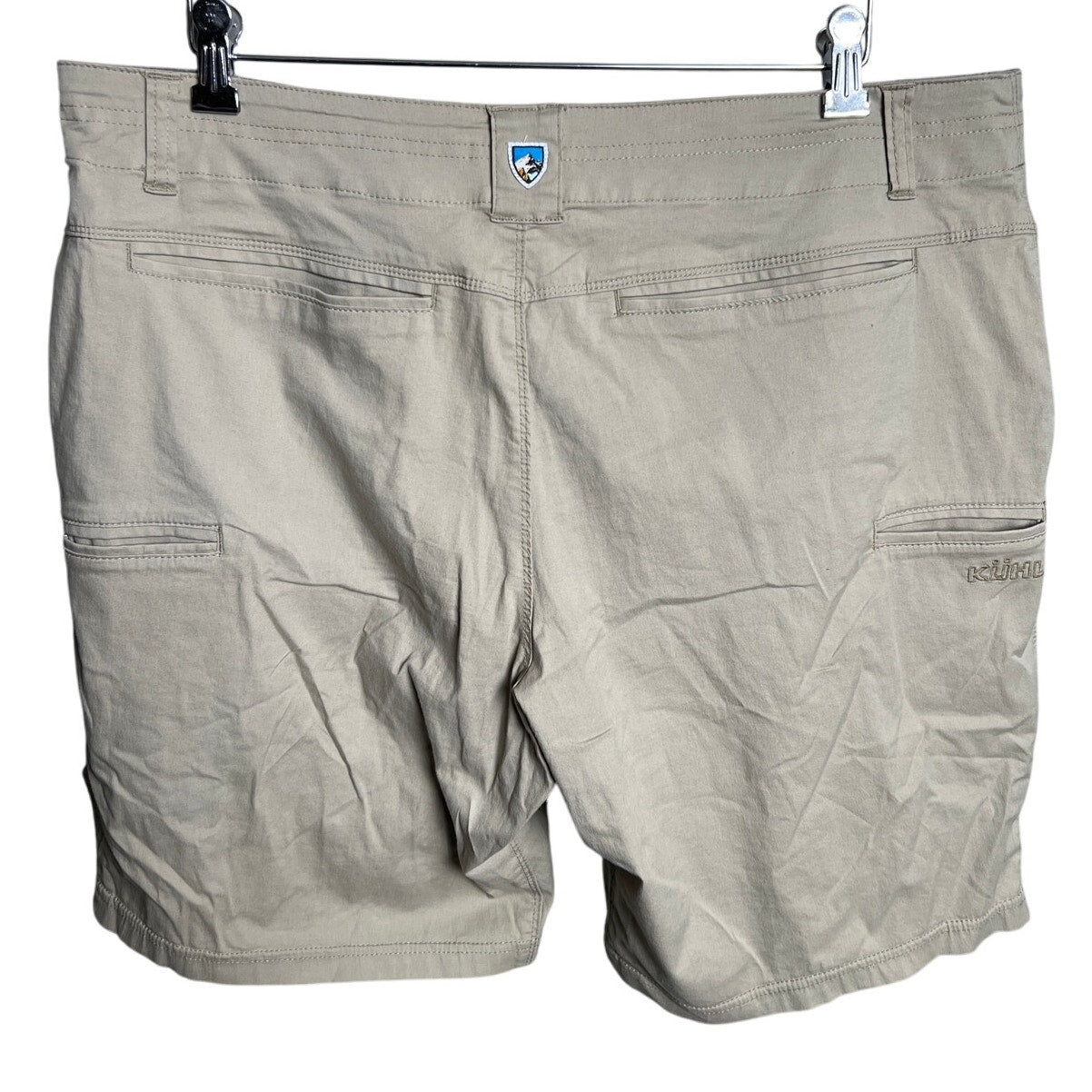 Kuhl Khaki Hiking Chino Outdoor Shorts Size 38 Cotton