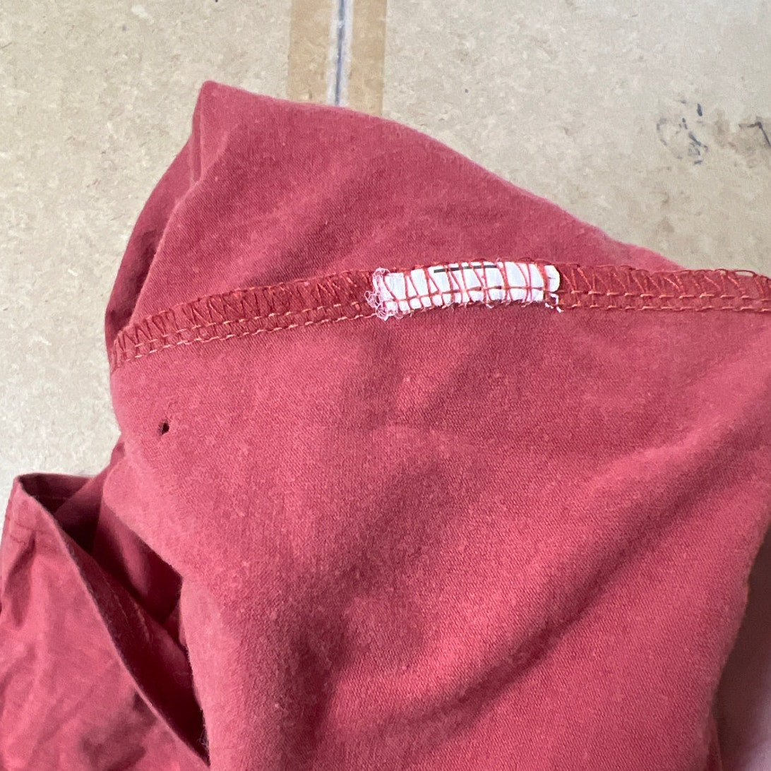 Romwe Burgundy  Crop Top Women Size S
