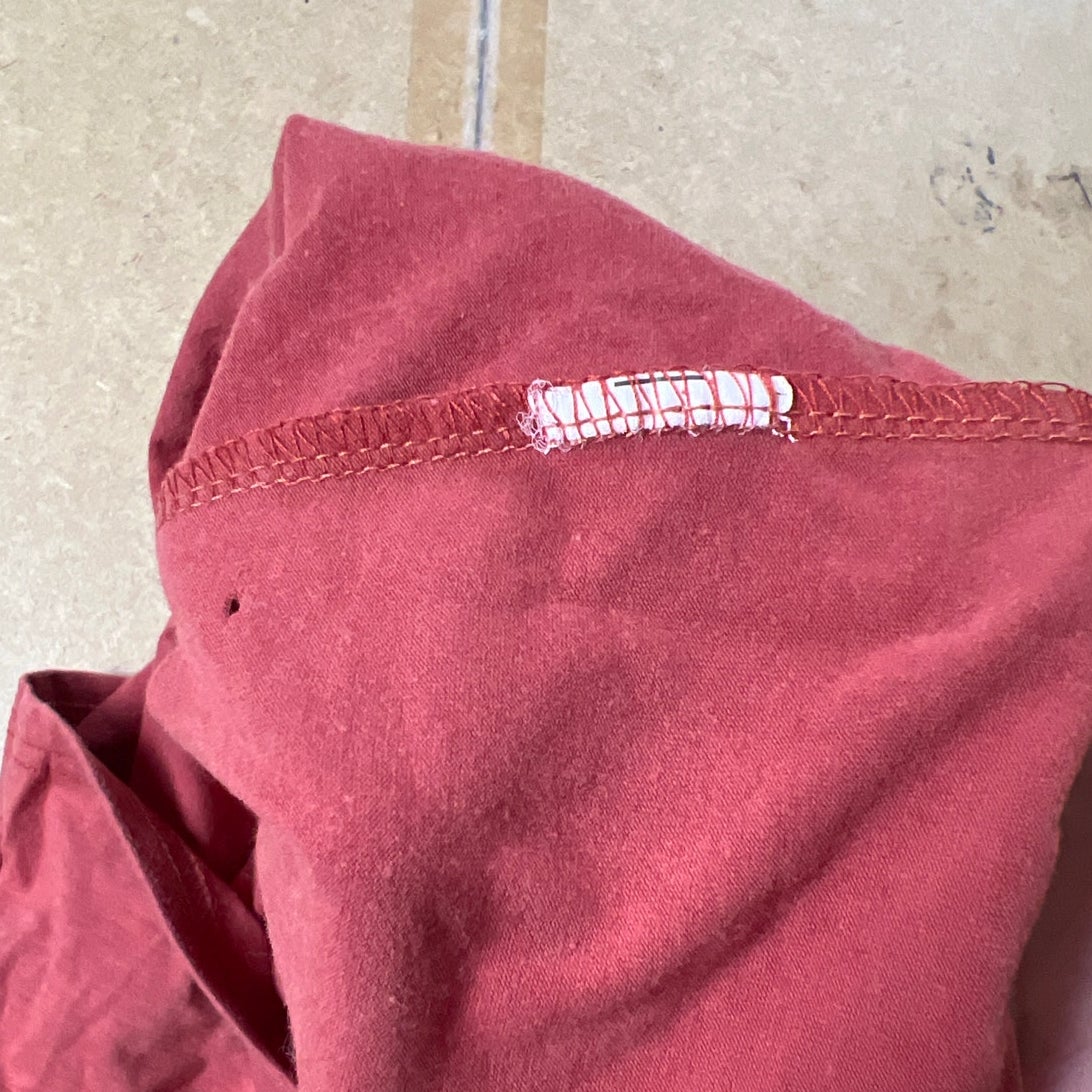 Romwe Burgundy  Crop Top Women Size S