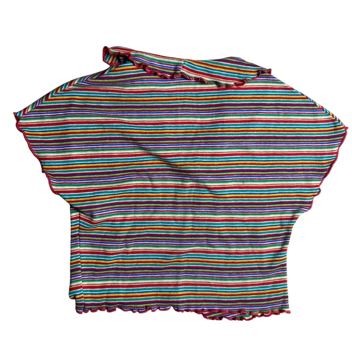 Vintage Rainbow Striped T-Shirt Size Small
