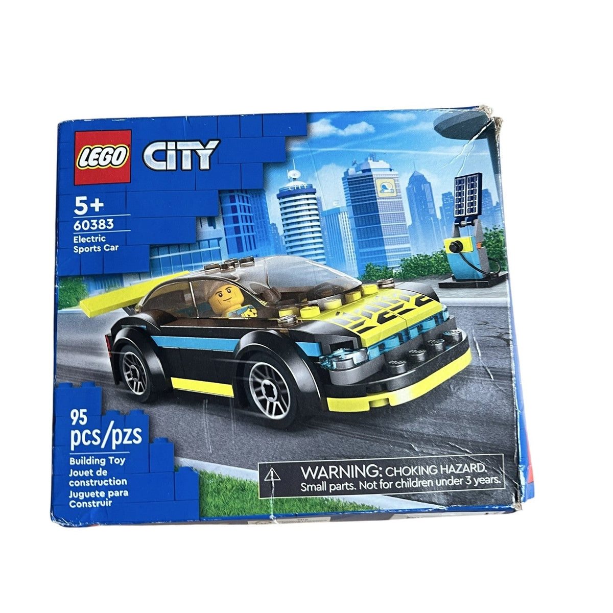 LEGO City Electric Sports Car 60383 95pcs Building Toy 5+ Complete Set Boxed