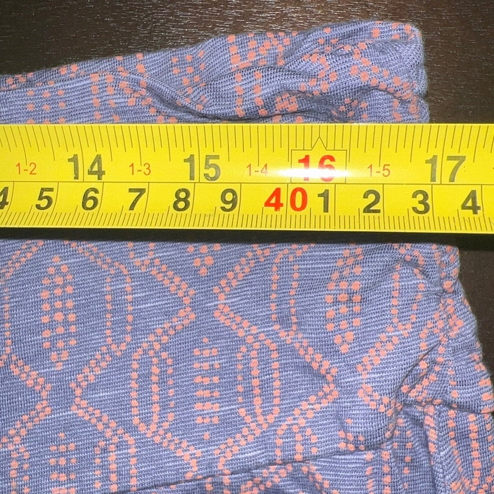 Toad & Co XL Women Purple Tribal Print Skirt Organic Cotton