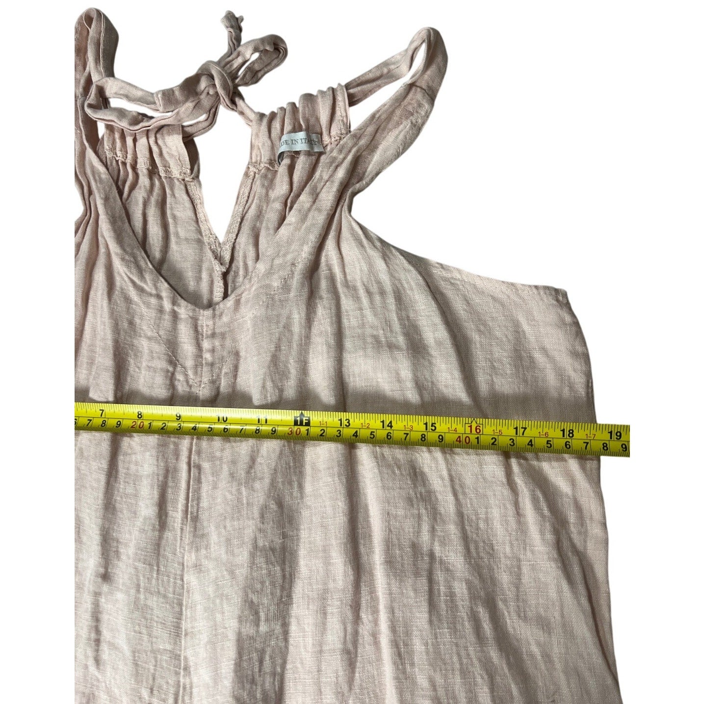 Made In Italy Pink Cami Jumpsuit Romper Cotton *Dimensions In Picture*