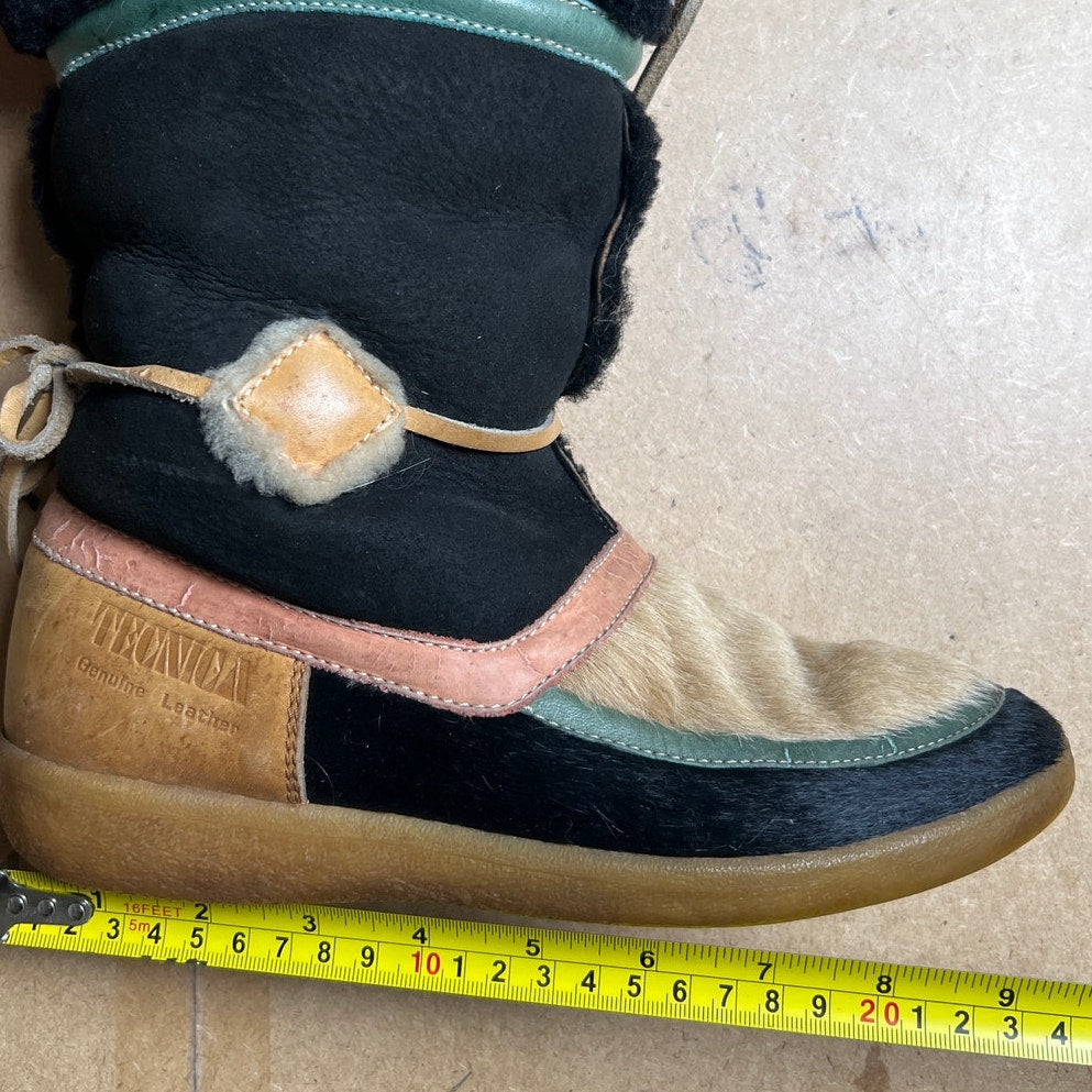 Tecnica Rainbow Calf Hair Fur Lined Snow Boots Sz 38 W7