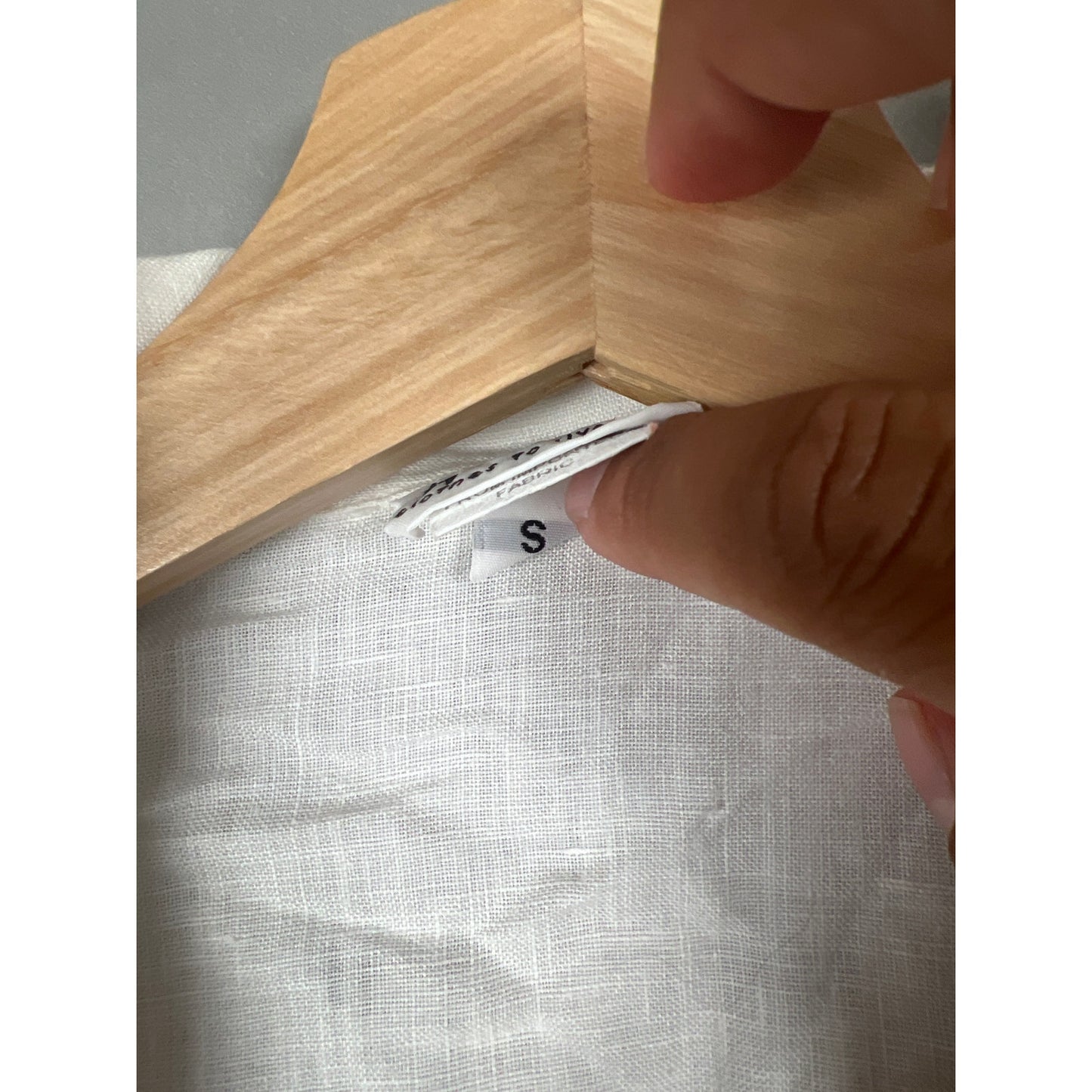 Habitat Clothes To live in Small Linen Long Sleeve Women's Top