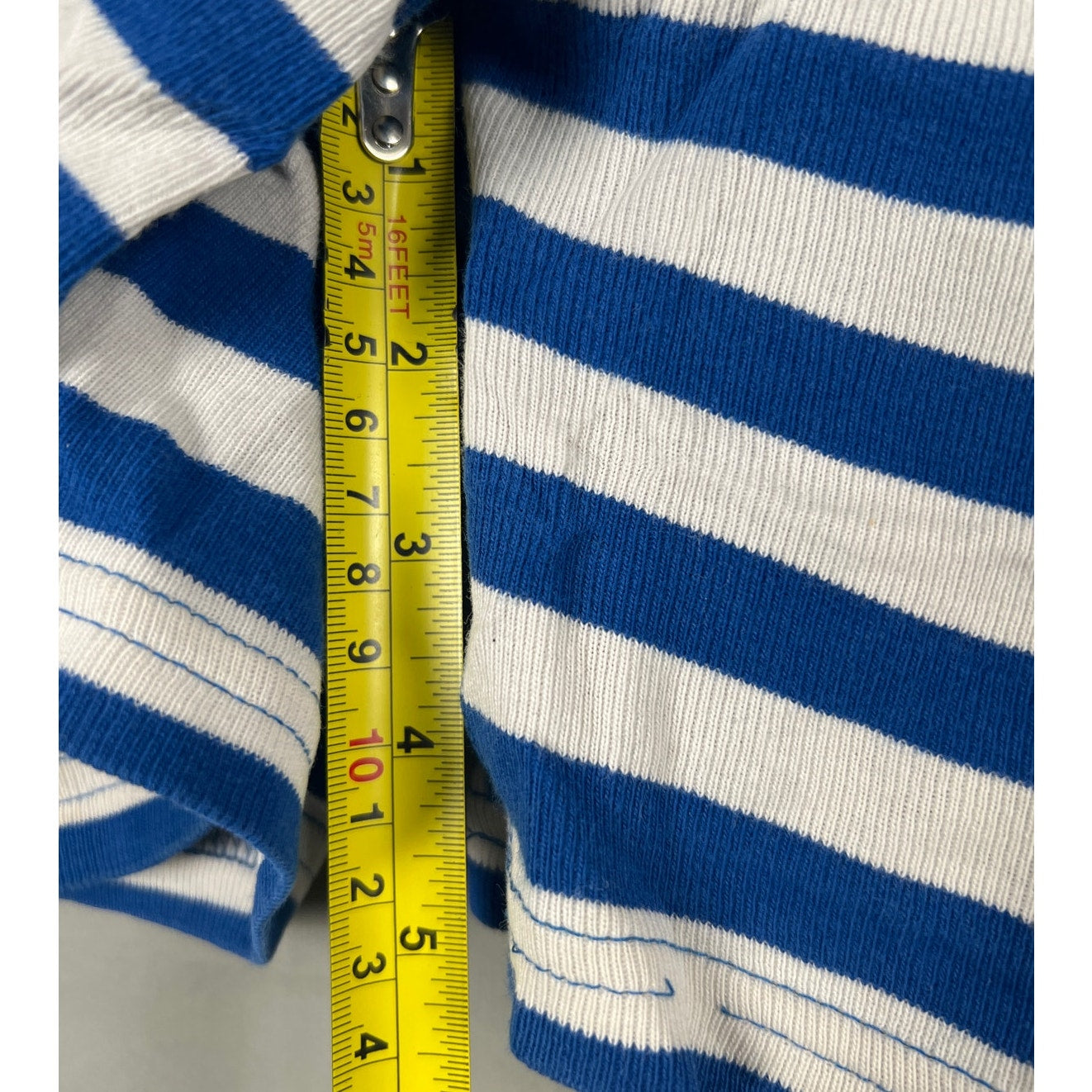 Hanna Andersson Stripped Blue Shorts Size 14 Toddler Organic Cotton