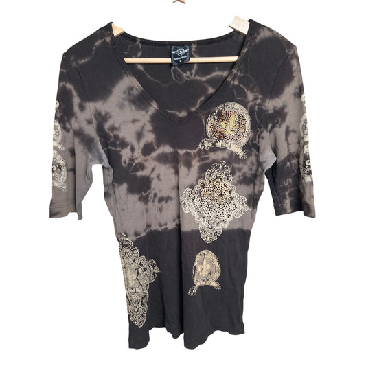 Sledge USA A New Kind Tie Dye Long Sleeve Women's Top Size Large