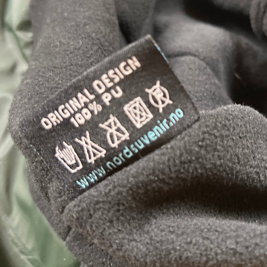 Norwegian Black Waterproof Bucket Rain Hat Size 57cm Fleece Lining Ear Flaps