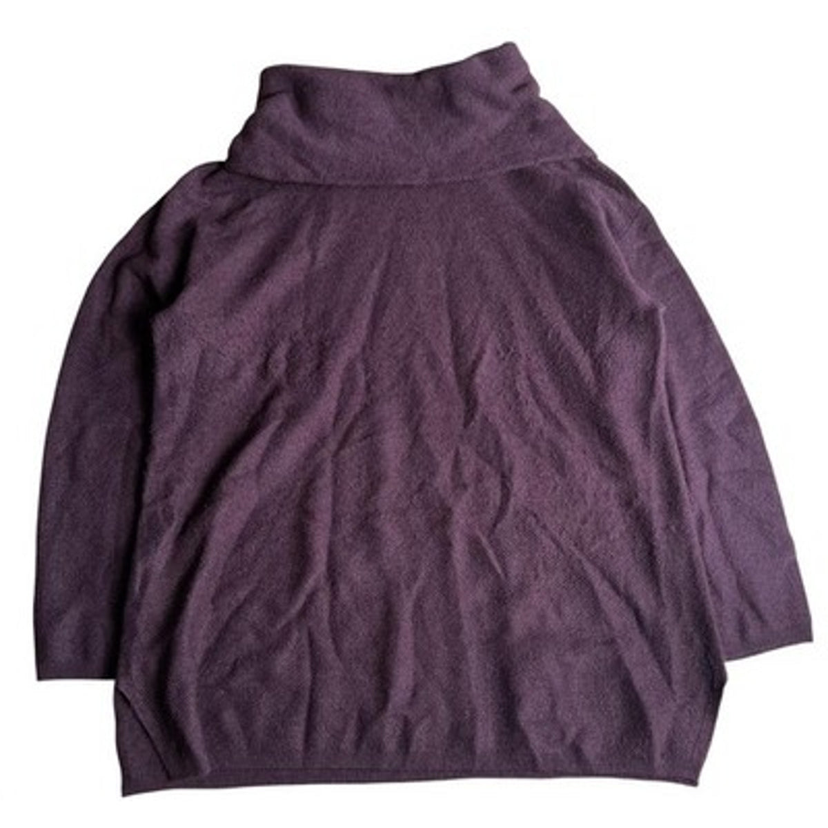 Ann Taylor Factory Sweater Womens XL Purple Pullover Turtleneck Oversized Knit