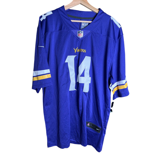 NWT Minnesota Viking Nike Purple Jersey 14 DIGGS XL ON Field