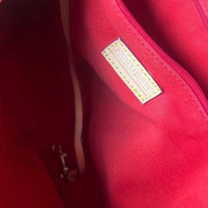 Dooney & Bourke Beige Mini Shoulder Purse Heart Signature Handbag Slouch Purse