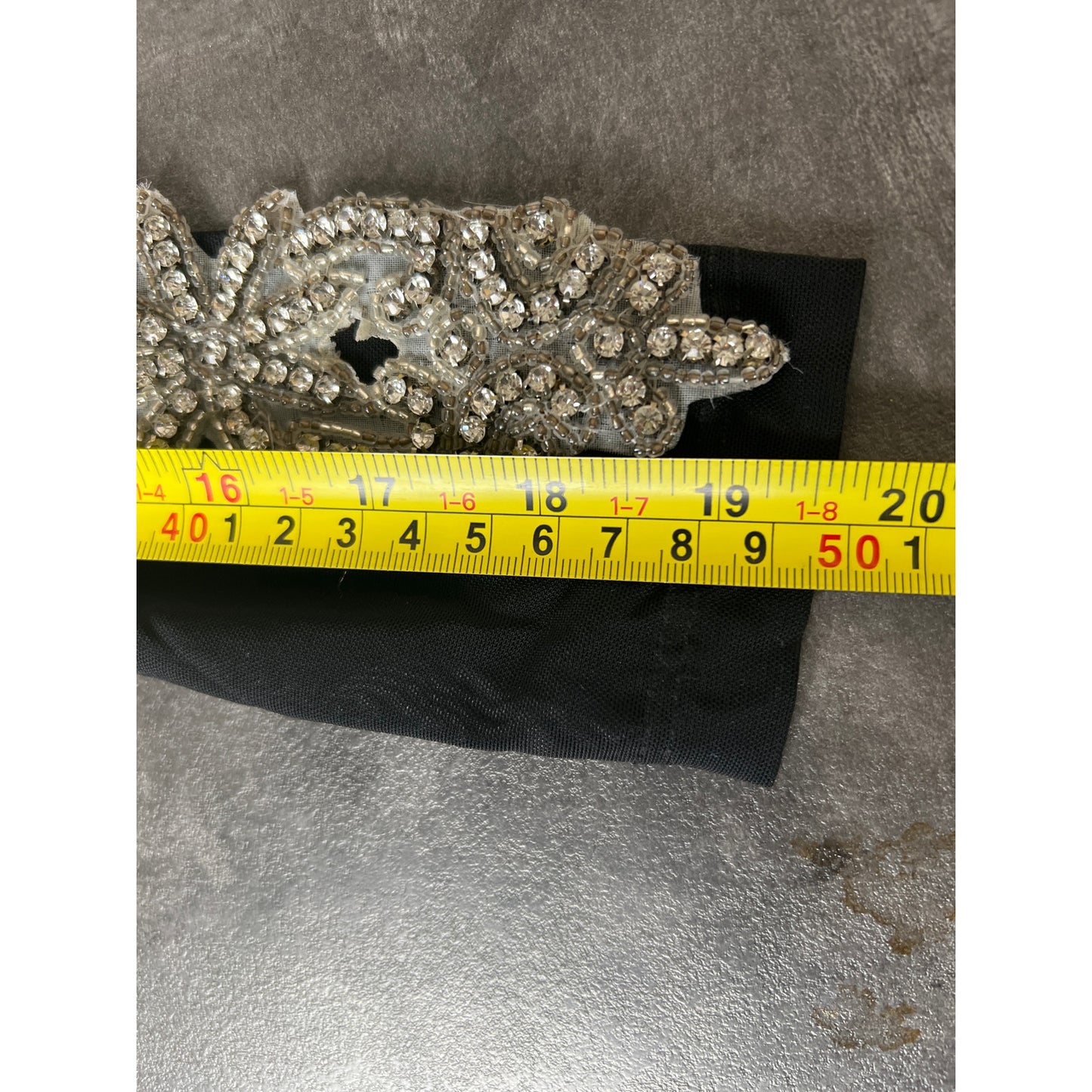 Y2K KikiRiki Small Black Rhinestone NWT Mesh Bodysuit