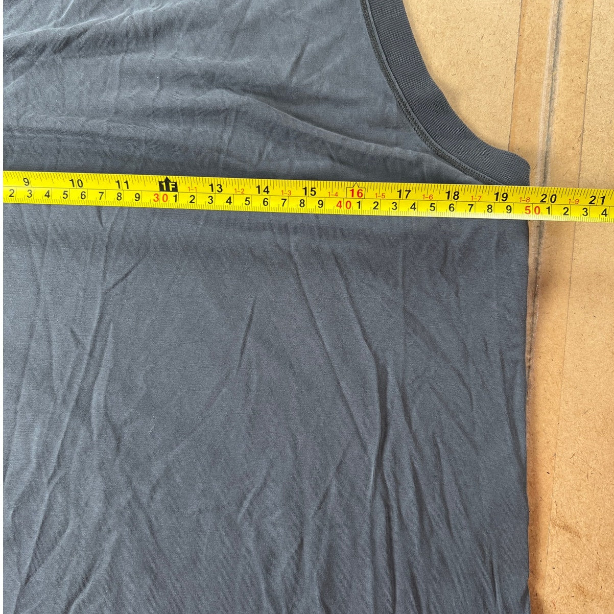 Athleta Essential Midi Dress Sz Medium Gray Sleeveless Scoop Neck Supima Cotton