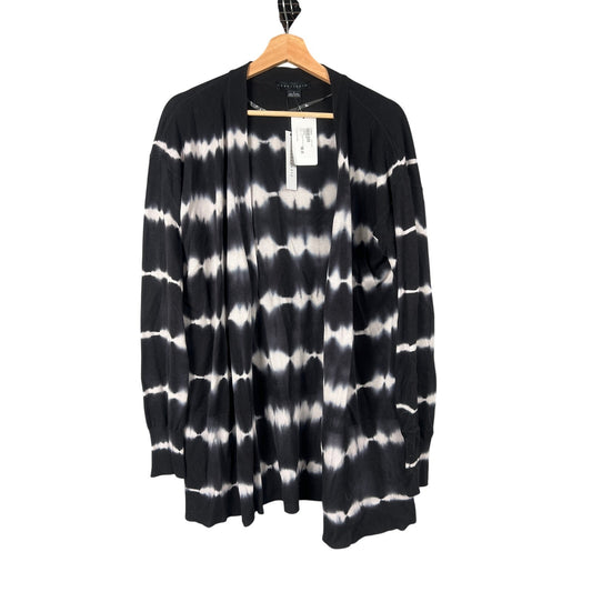 NWT Sanctuary Black Tie Dye Long Cardigan Women's Size S