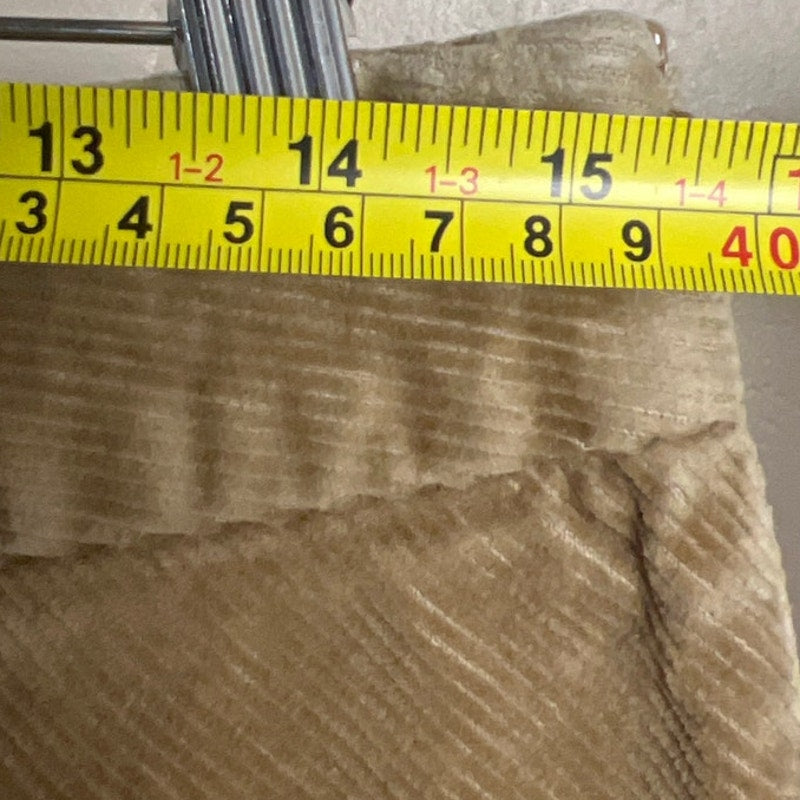 Y2K Mossimo Stratch Corduroy 10 Cotton Tan Midi Skirt