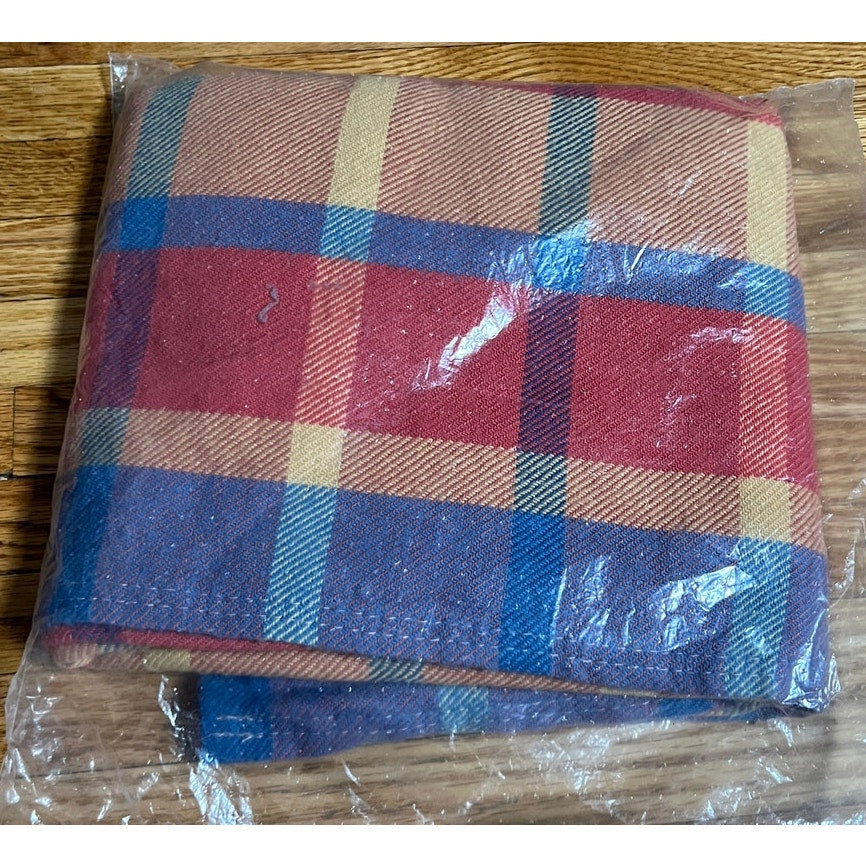 Virgin Atlantic Airlines Plaid Blanket SEALED 1lb NWT