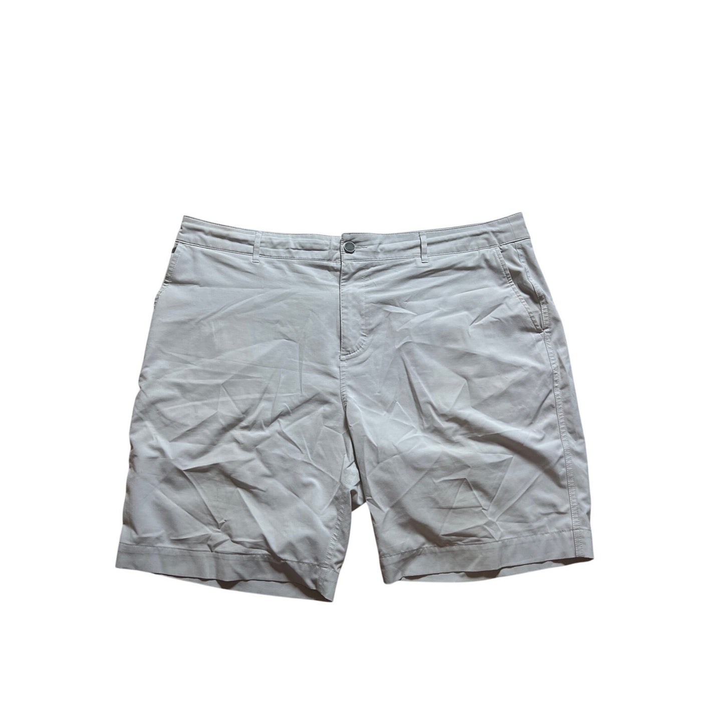 Faherty All Day Shorts Mens 40 Gray 9" Inseam Golf Bermuda Drawstring