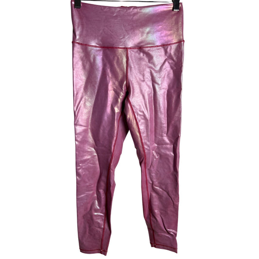 Zyia Active Luxe Pink Metallic leggings Women 6/8