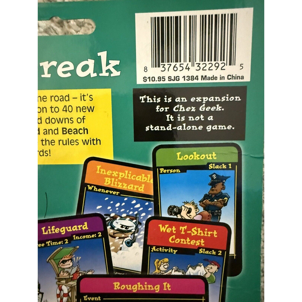 Chez Geek Spring Break Expansion Pack Steve Jackson Games SJG1384 NEW