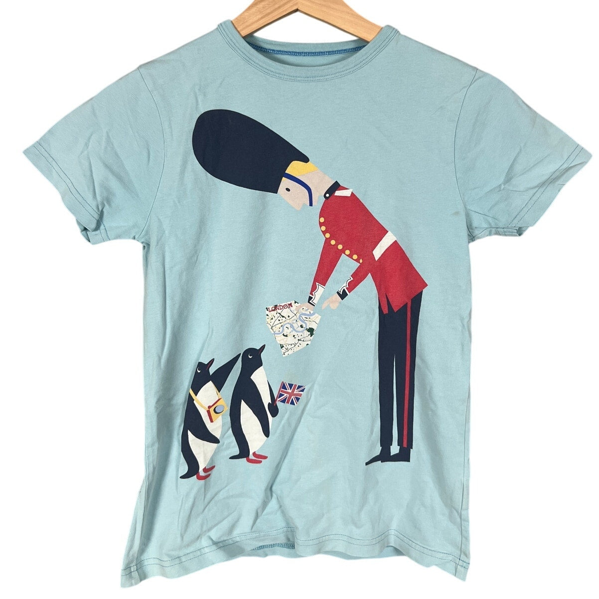 Mini Boden 100% Cotton 9-10Y Graphic Blue T-shirt Toddler