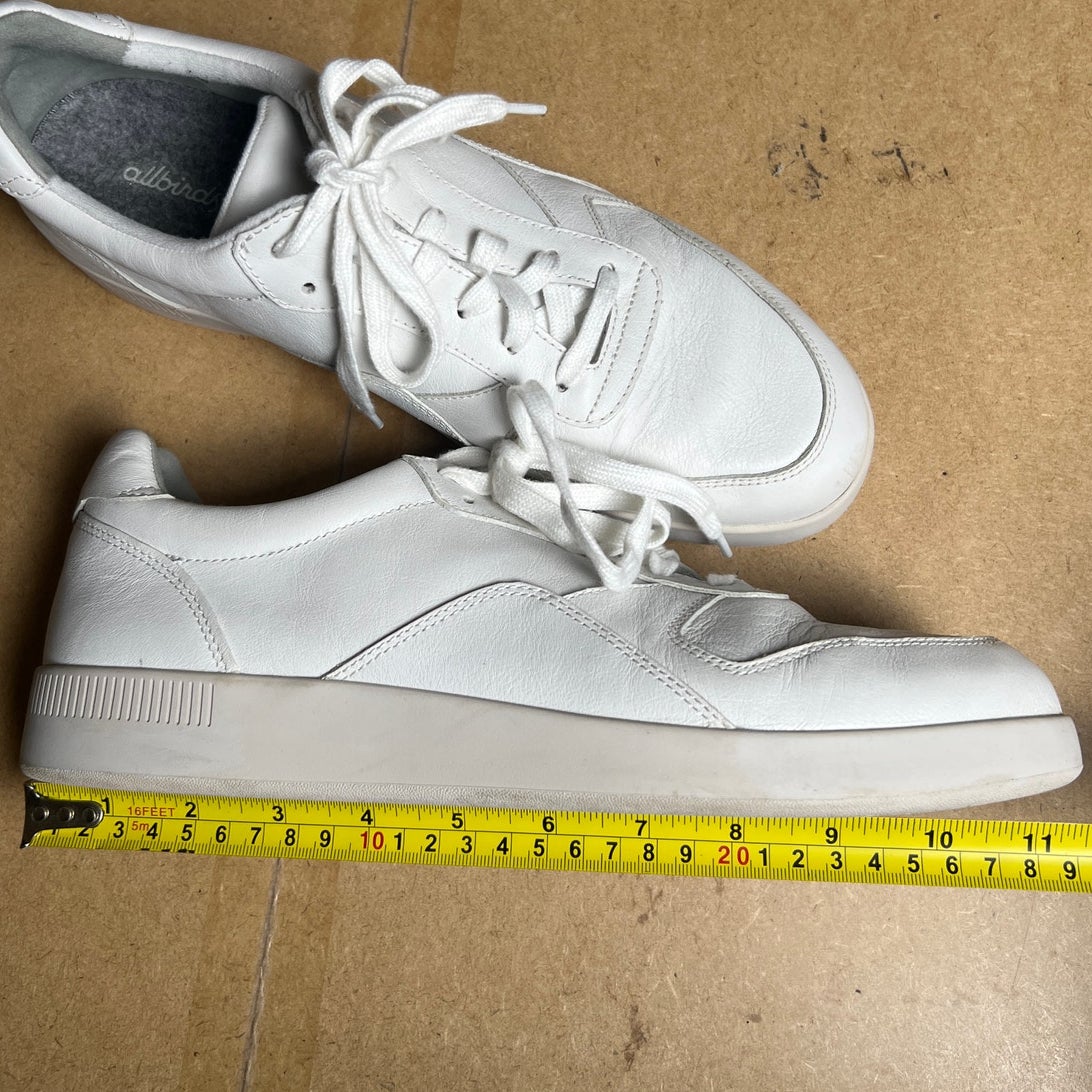 AllBirds Unisex White Lace-Up Sneakers W13 M11