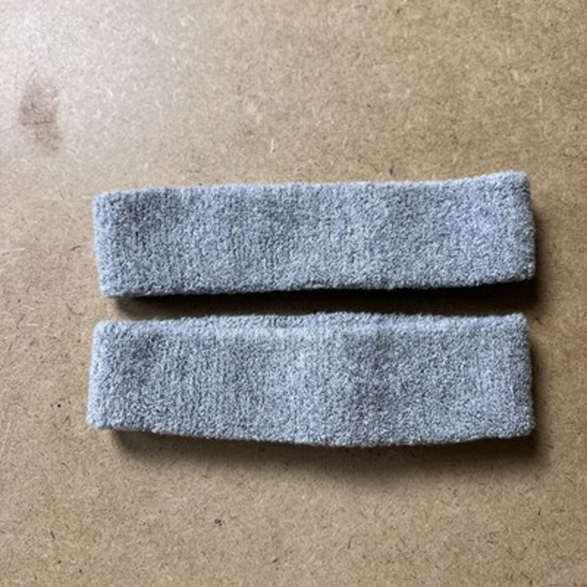 Nike Mens Terry Headband Set One Size Gray Sweatbands Stretch Athletic Logo