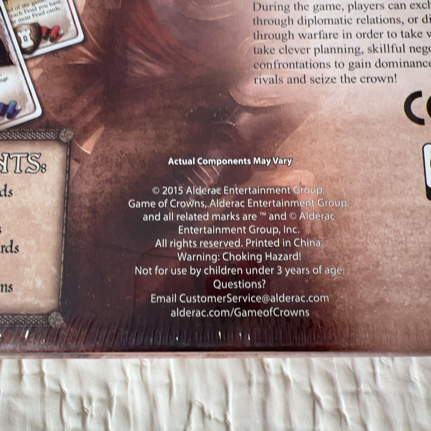 Alderac Entertainment Group Game Of Crowns Board Game 4-9 Players 14+ New Sealed