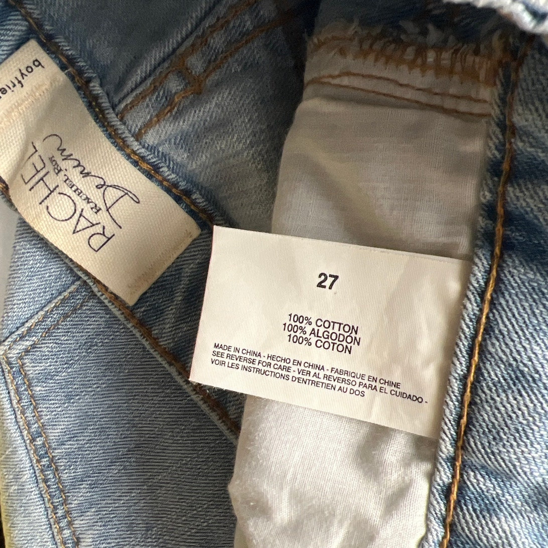 Rachel Roy Denim Boyfriend Size 27 Distressed Jeans 100% Cotton