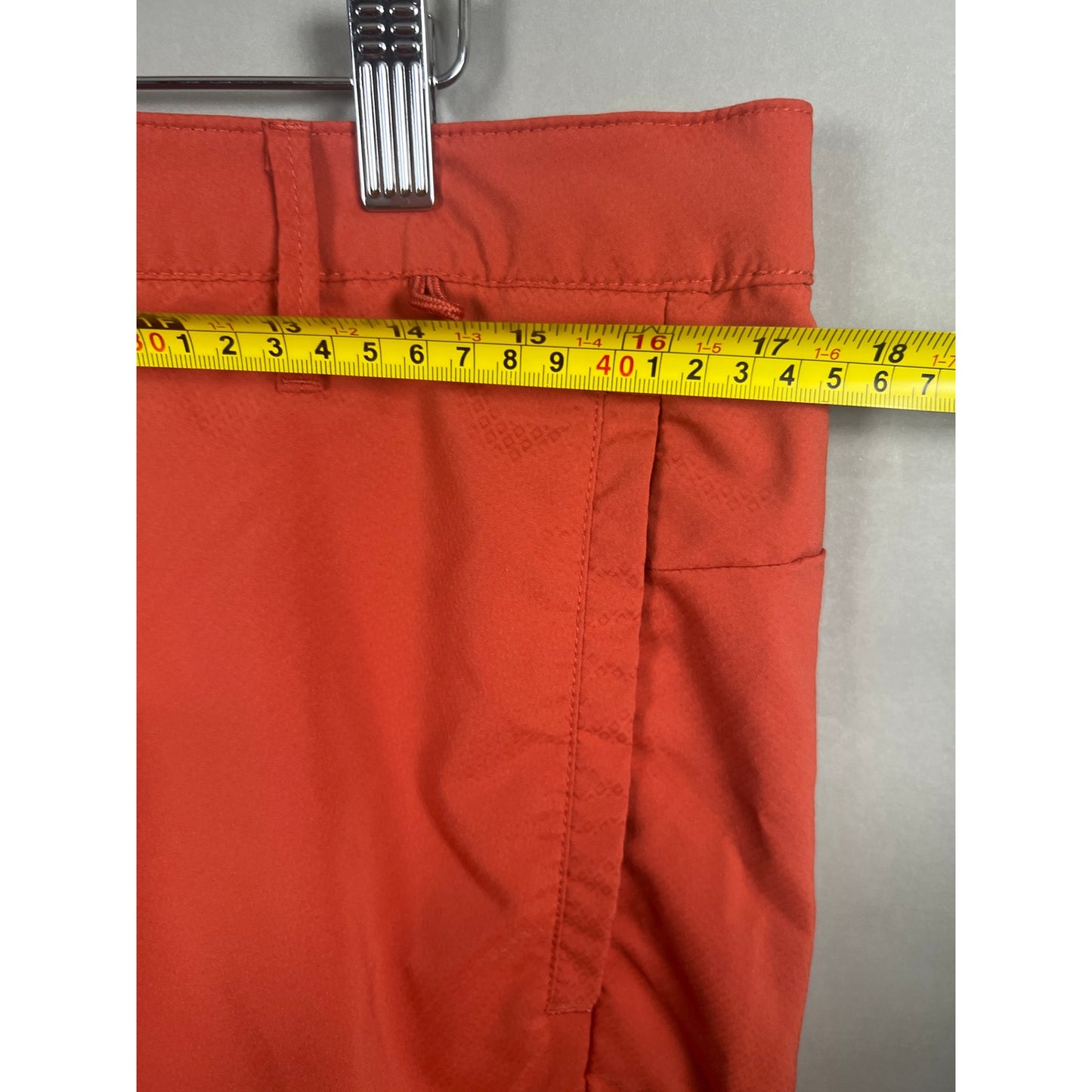 All In Motion Polyester Orange Shorts 36 Protection Soft Elastic Travel