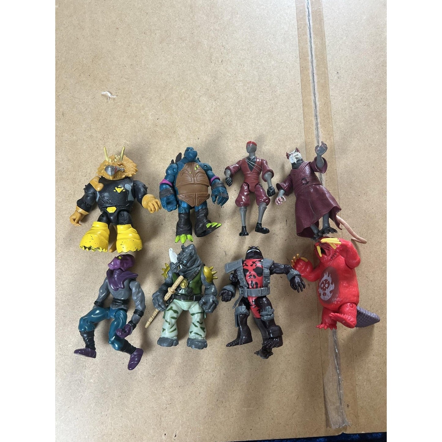 Teenage Mutant Ninja Turtles Action Figure Lot Of 9 Mixed Villains Loose