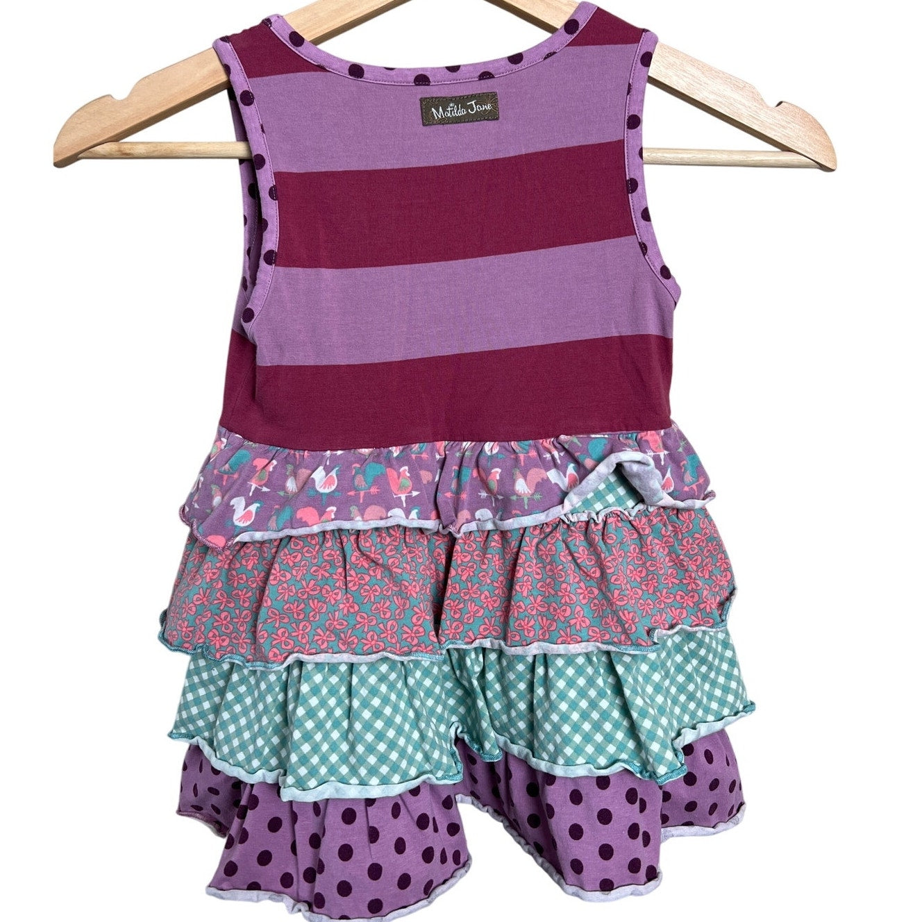 Matilda Jane Size 6 Kids Oh Dear Ruffles Tunic Tank