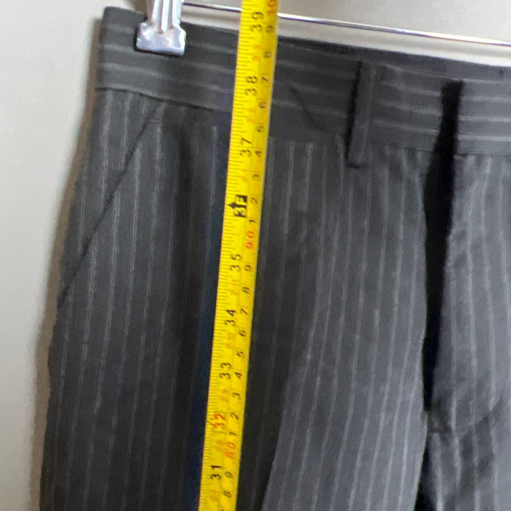 Express Producer 30 Gray Pin Stripped Dress Pants Mens