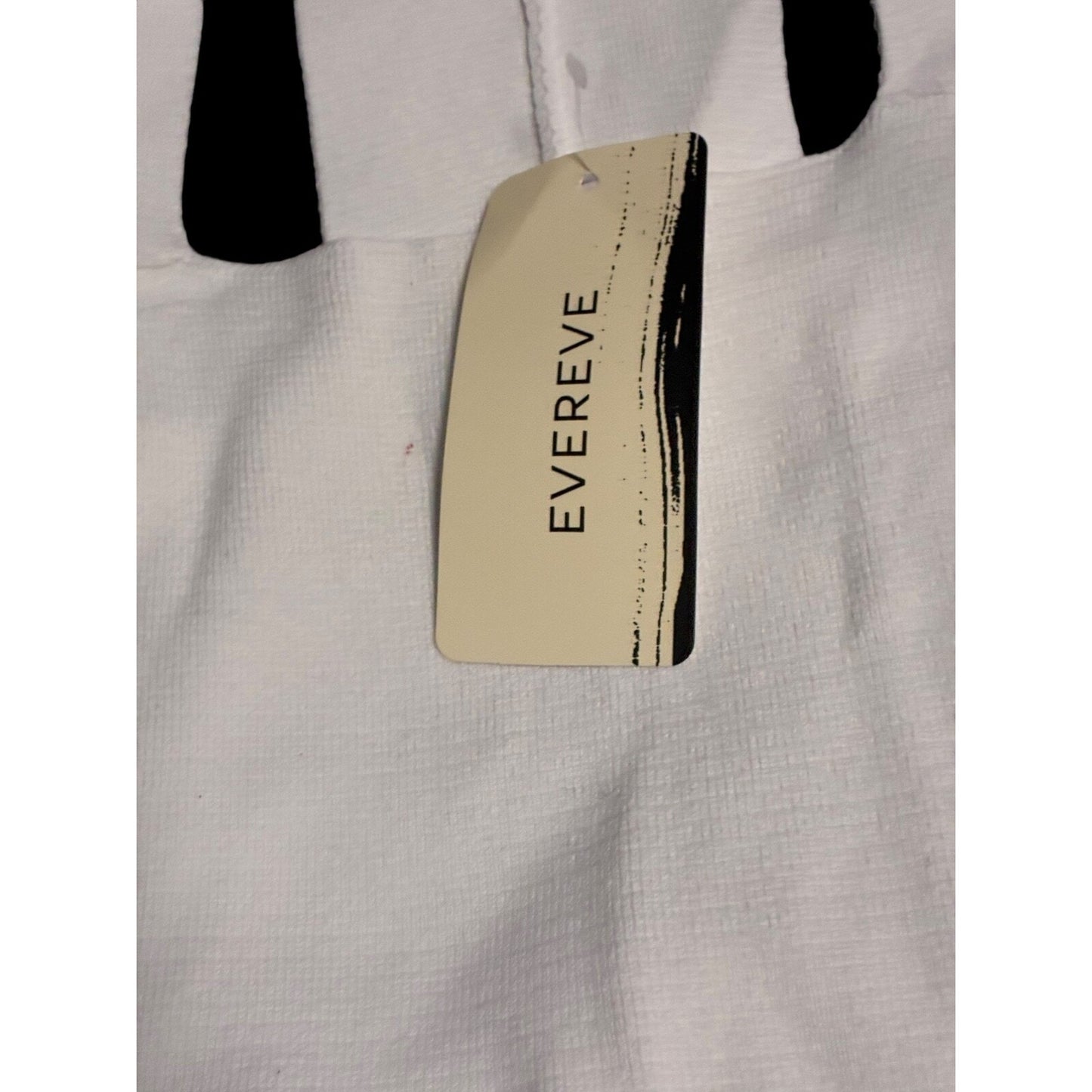 NWT EVEREVE Square Neck Racerback Tank Size Large White