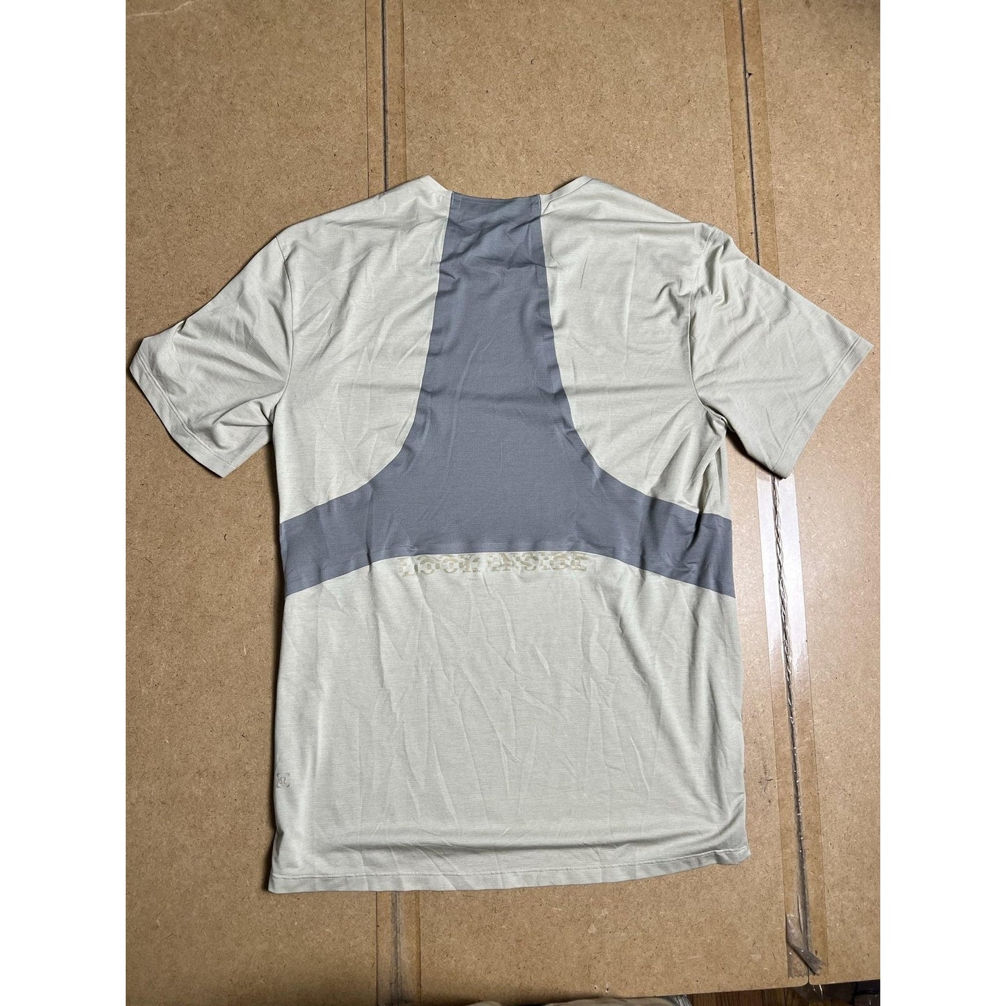 Shirt Mens L Green Polyester Blend Athletic Moisture Wicking Tagless Crew Neck
